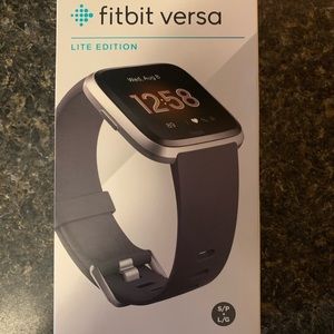Fitbit Versa Lite Charcoal/Silver NEW!